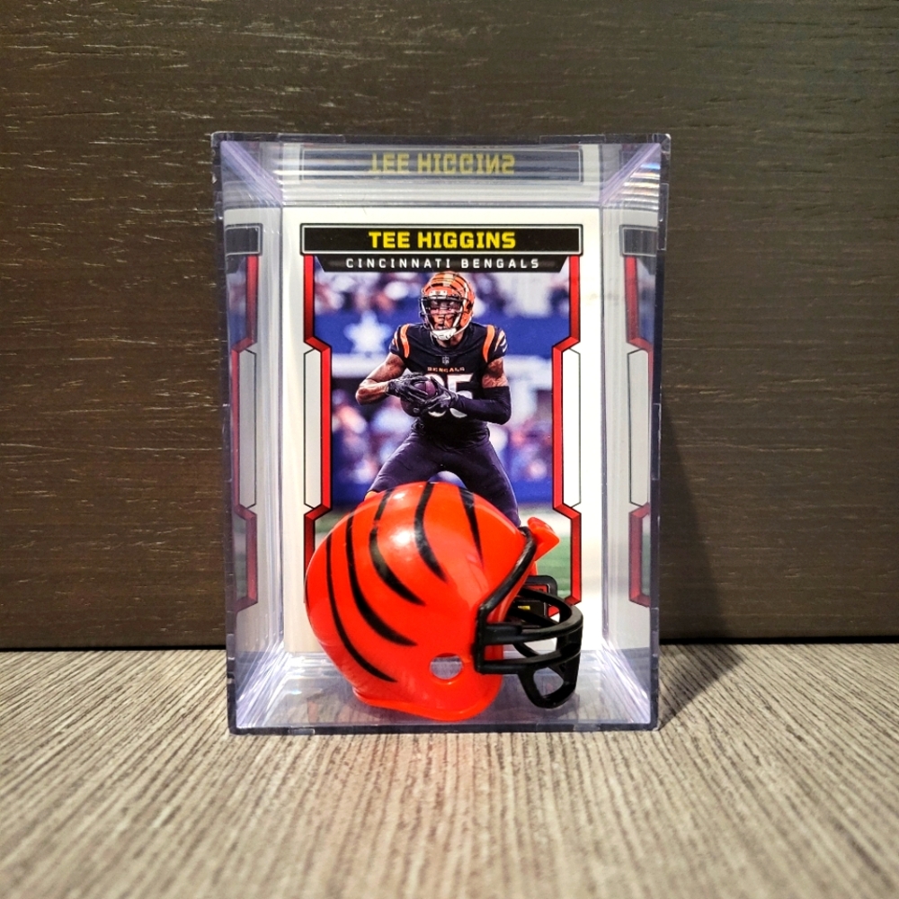 Tee Higgins Cincinnati Bengals Mini Football Helmet Sports Box